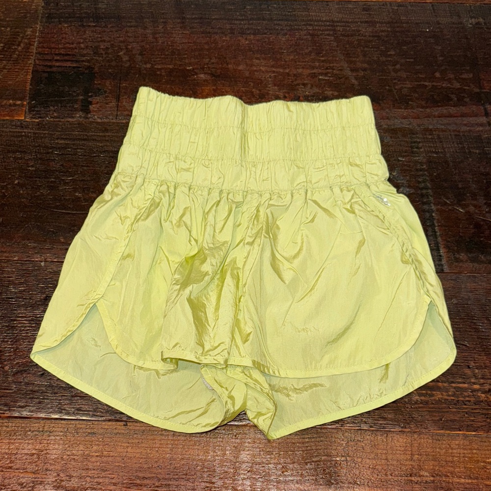 Free People Light Yellow Shorts